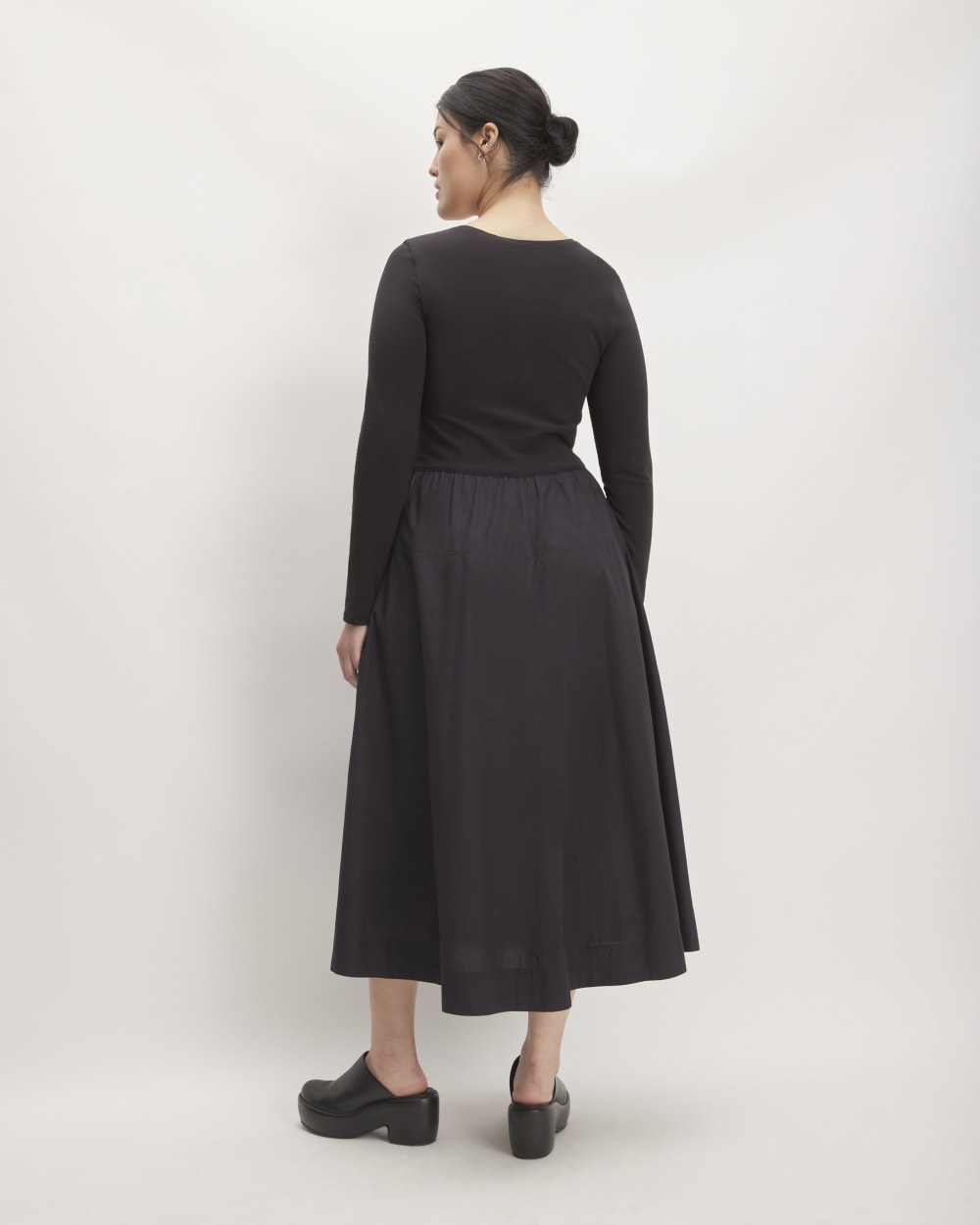 The Long-Sleeve Riviera Dress | Black