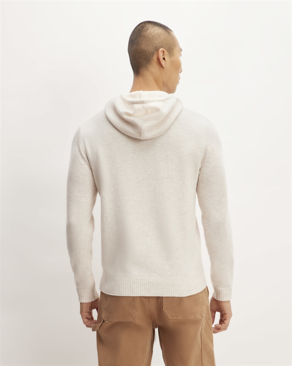 The Felted Merino Hoodie | Heathered Oat