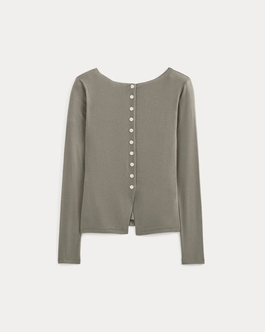 Button-Up Top in Butterluxe | Taupe