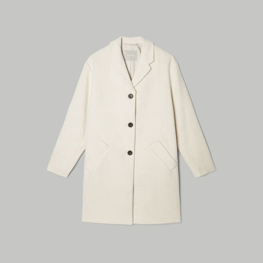 The Italian ReWool® Cocoon Coat | Cream