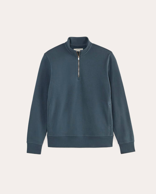 The Off-Duty Terry Quarter-Zip | Midnight Navy