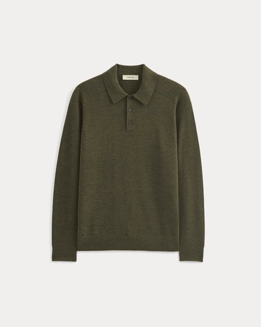 Ultrasoft Polo Sweater | Heather Beech