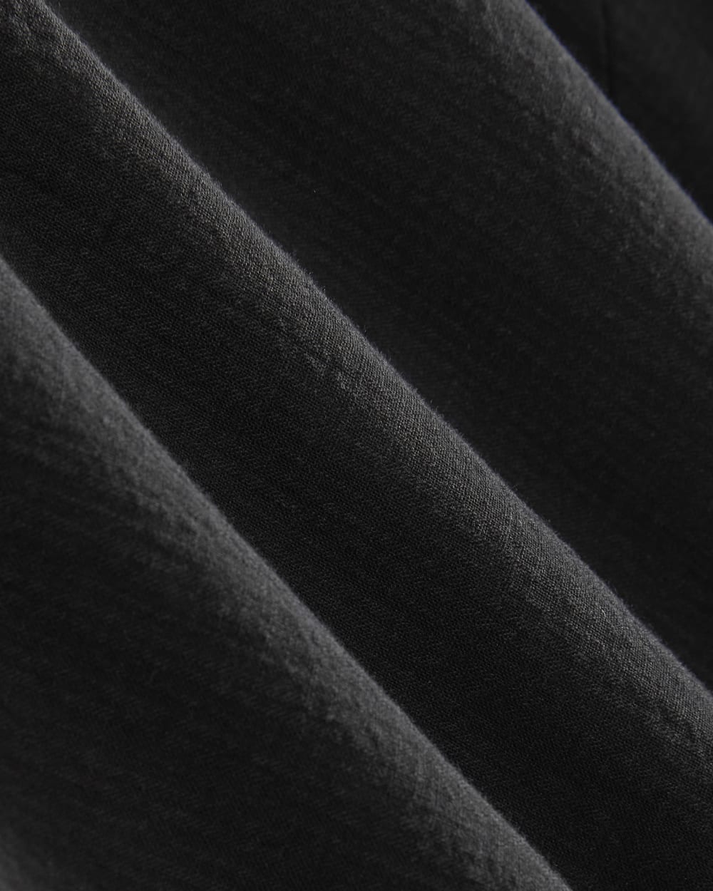 The Gauze Tie-Front Shirt | Black