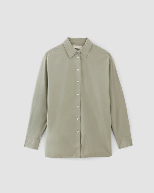 The Supima® Cotton Boyfriend Shirt | Sage Green