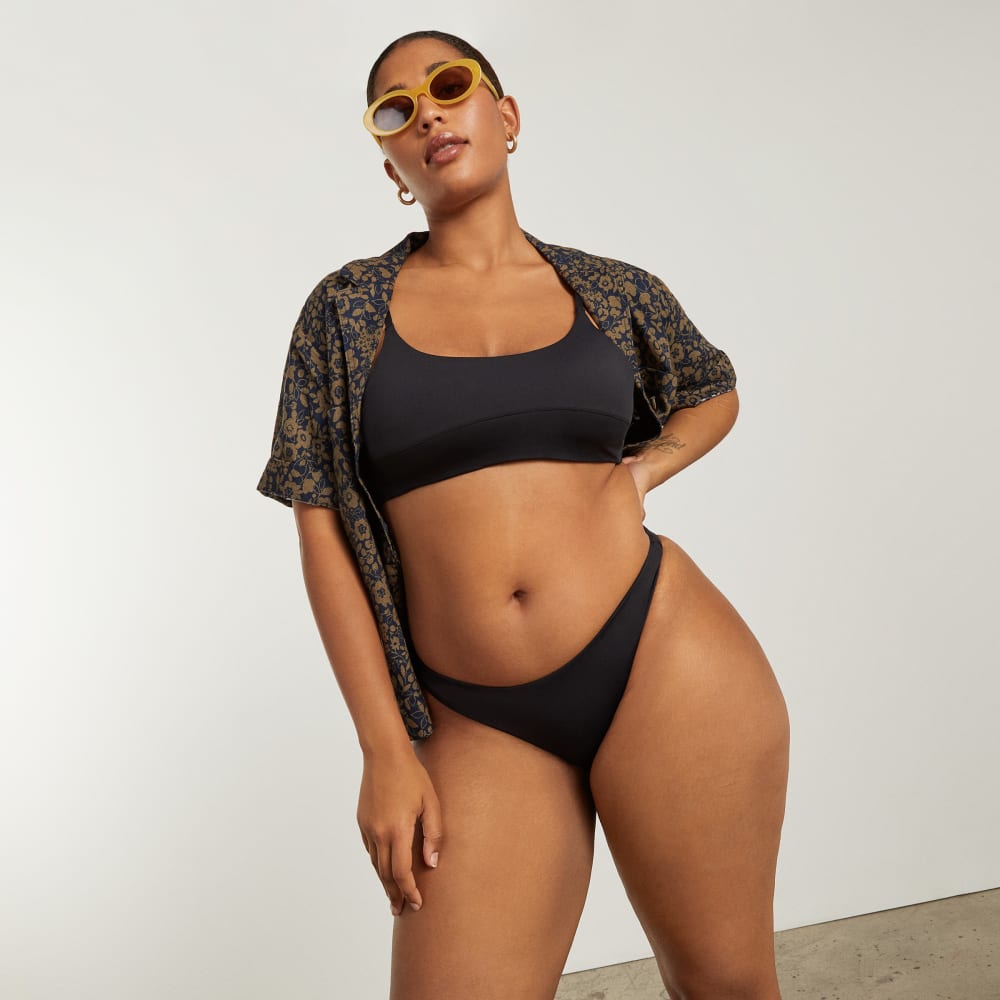 The Thigh-High Bikini Bottom | Black