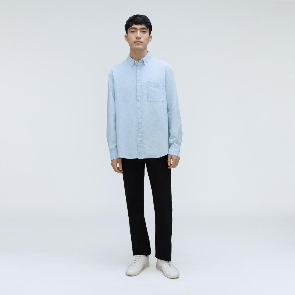 The Relaxed Organic Chambray Shirt | Icy Blue