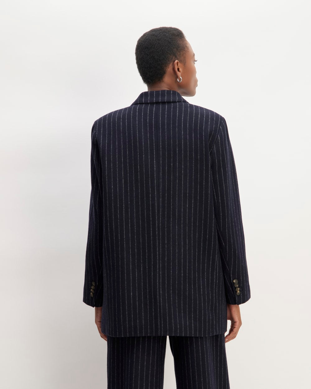 The ReWool® Double-Breasted Blazer | Navy / Bone