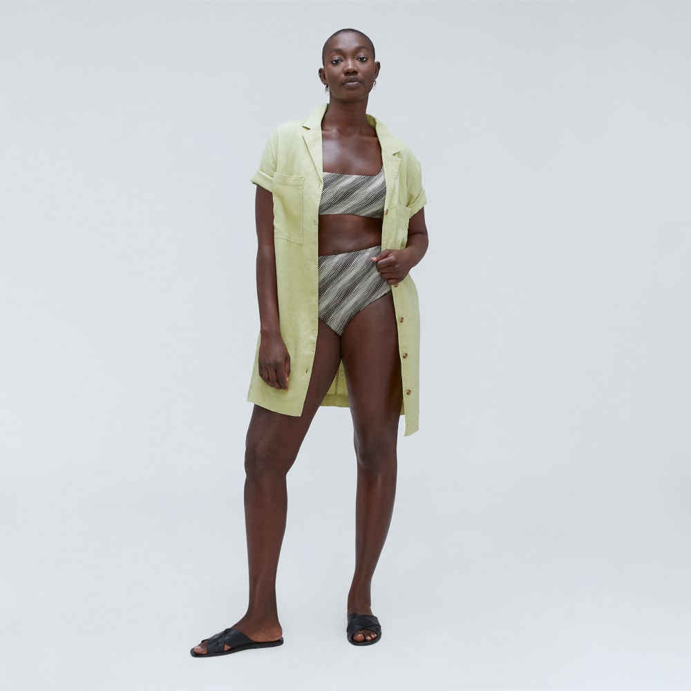 The High-Rise Hipster Bottom | Black / Canvas