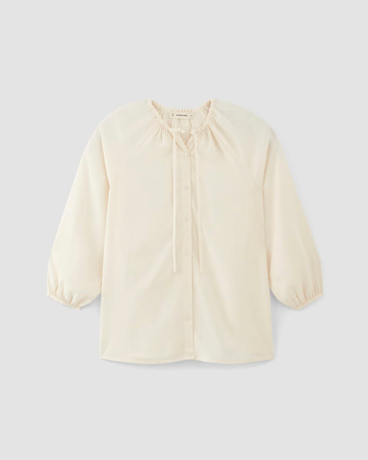 The Gathered Shirt in Butterlite | Bone