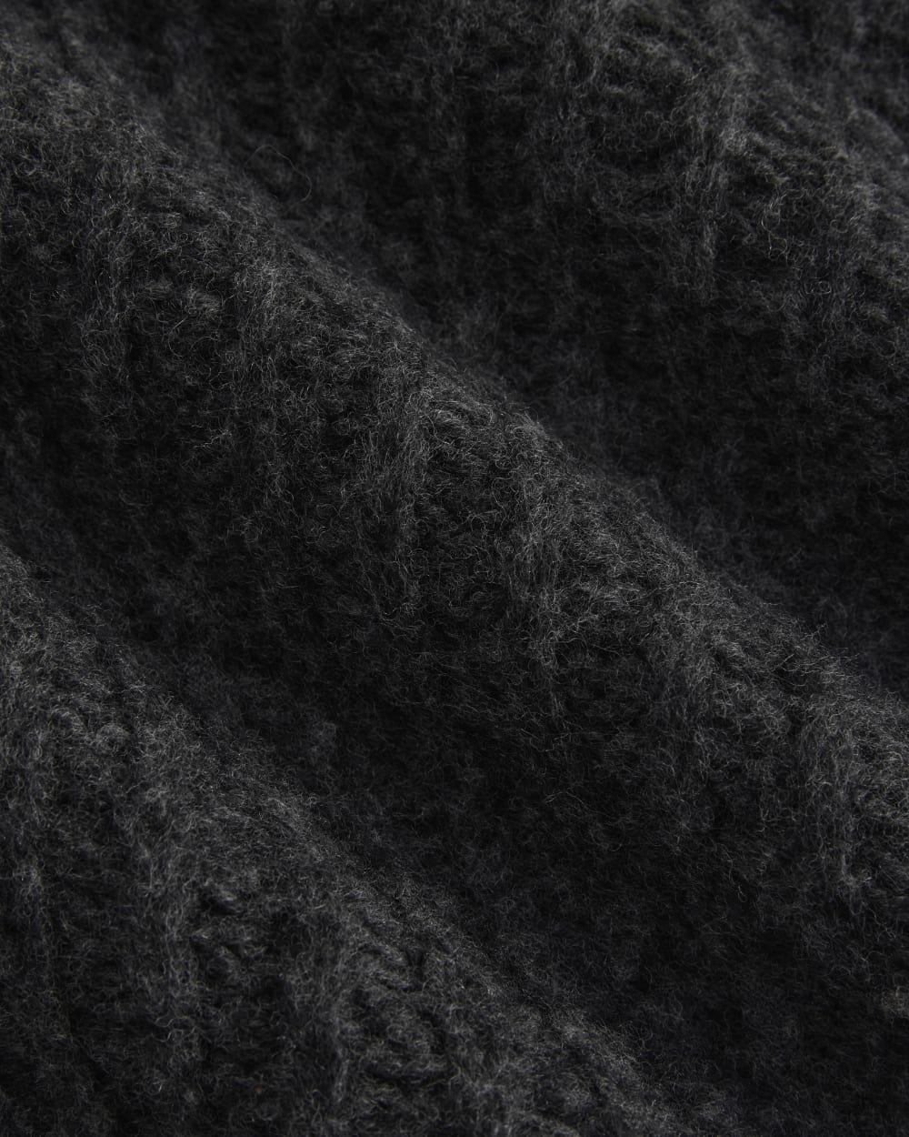 Waffle Sweater in Cloud | Heathered Soot