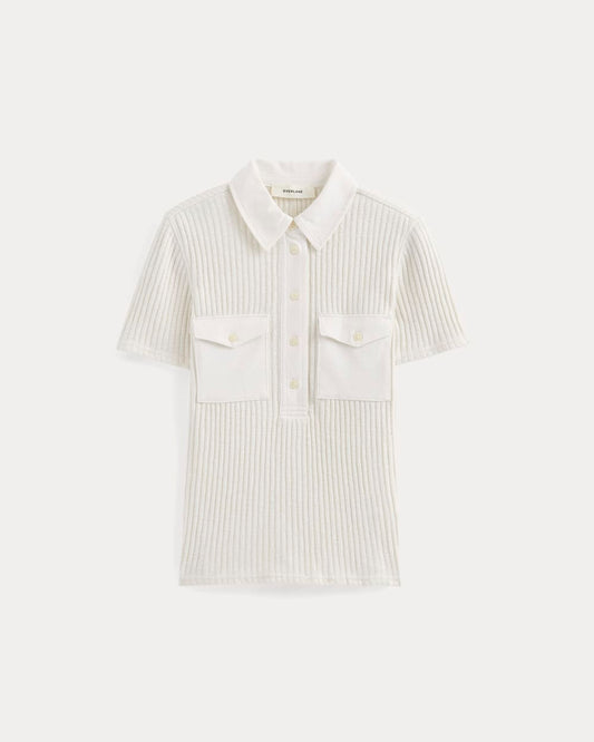 The Cozy Rib Polo | Bone
