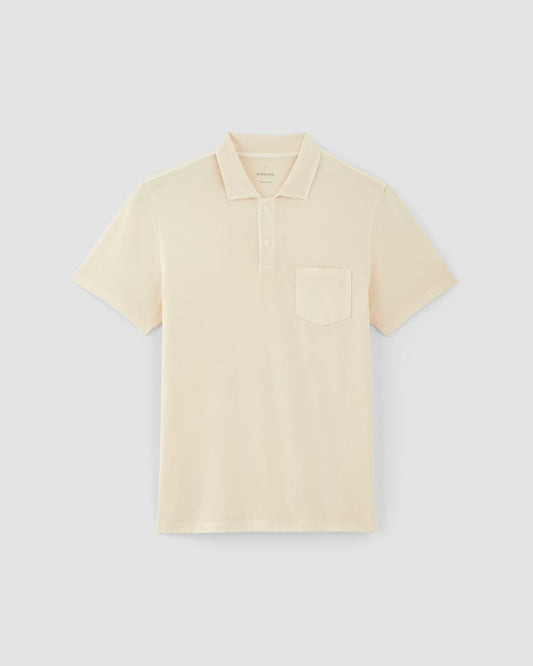 The Essential Organic Garment-Dyed Polo | Parchment