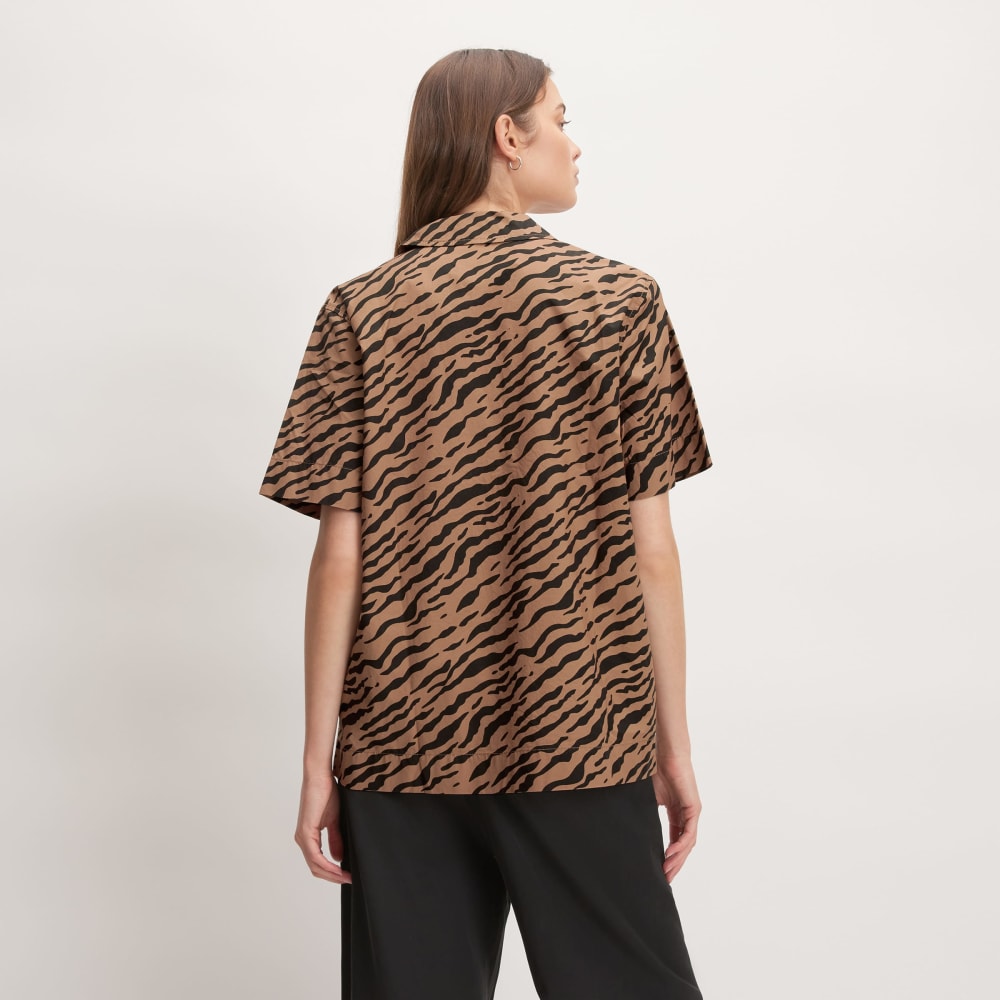 The Poplin Shirt | Tiger Stripe Toasted Coconut
