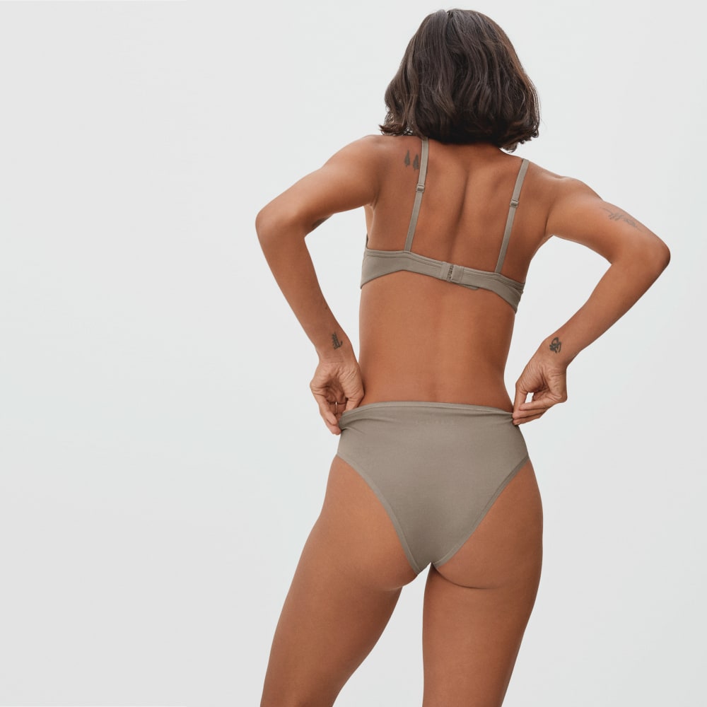 The Cotton High-Rise Bikini | Burnt Sugar