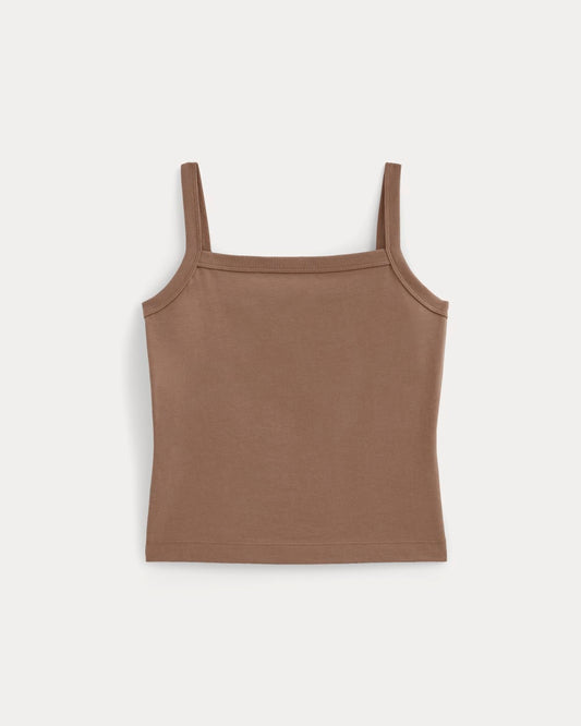 The Essential Square-Neck Tank | Mocha