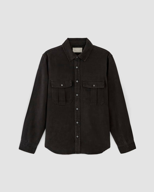 The Utility Shirt Jacket in Buttersoft | Black