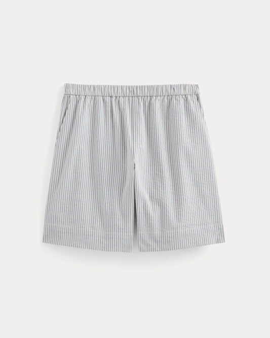 The Seersucker Pull-On Short | Dutch Blue / Natural