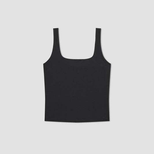 The Supima® Sleeveless Top | Black