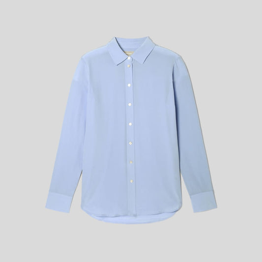 The Must-Have Shirt in Washable Silk | Periwinkle