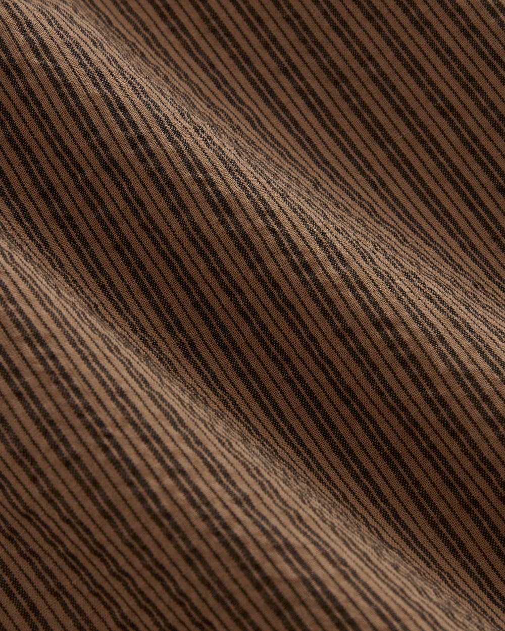 The Gauze Gathered Top | Carob Brown / Black