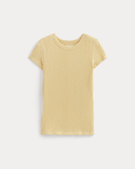 The Cozy Rib Tee | Banana Crepe
