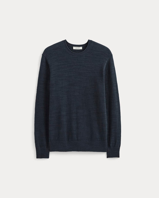 The Cotton Linen Pullover | Navy