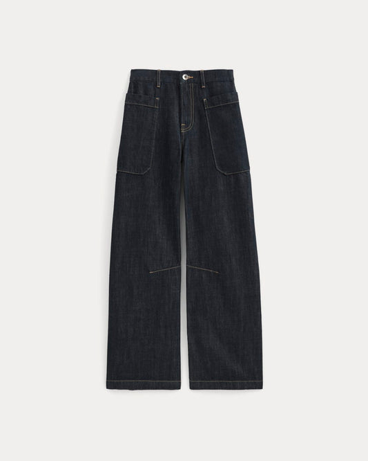 The Gardener Pull-On Jean | Dark Indigo