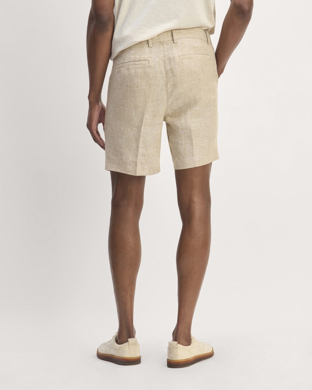 The 7 Linen Trouser Short | Cornstalk Chambray