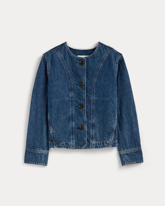 The Denim Barrel Jacket | Deep Atlantic