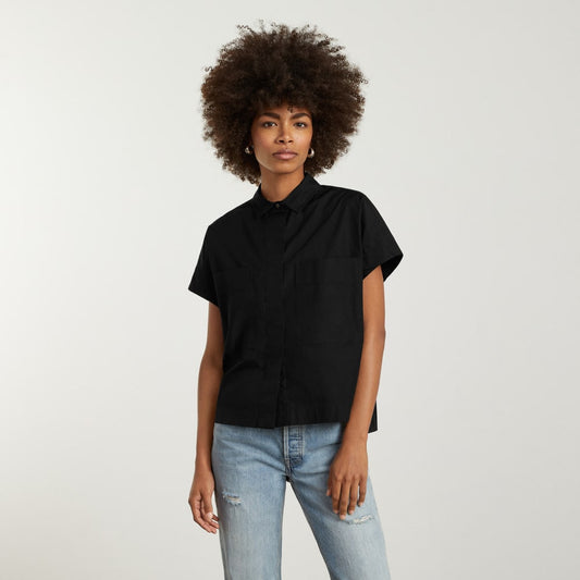 The Short-Sleeve Box Shirt | Black