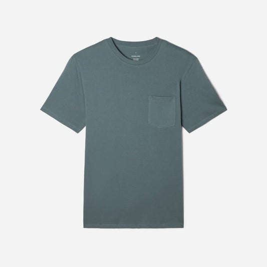 The Organic Cotton Pocket Tee | Greyish Blue