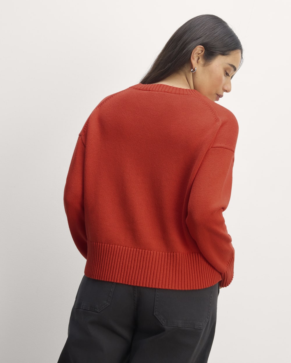 The Boxy Sweater in Everyday Cotton | Poppy Red