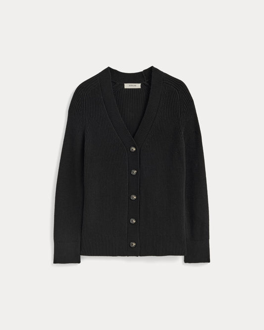 The Long Cocoon Cardigan | Black
