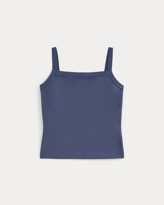 The Essential Square-Neck Tank | Deep Cobalt