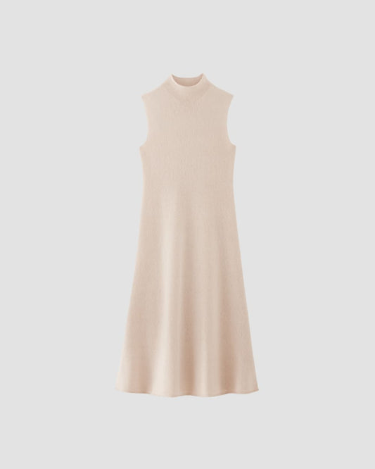 The Cozy-Stretch Sleeveless Midi Dress | Whisper Pink