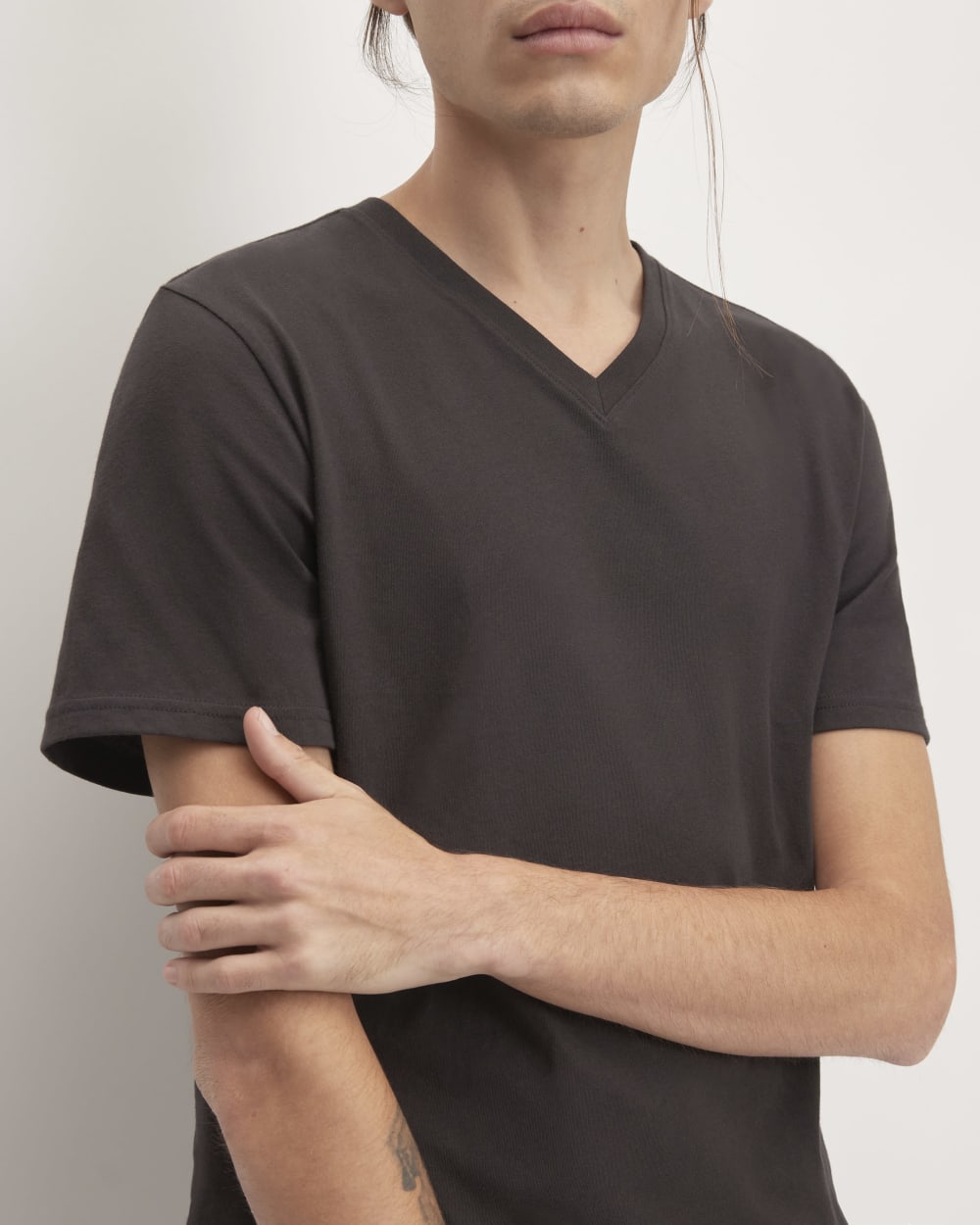 The Organic Cotton V-Neck Tee | Black