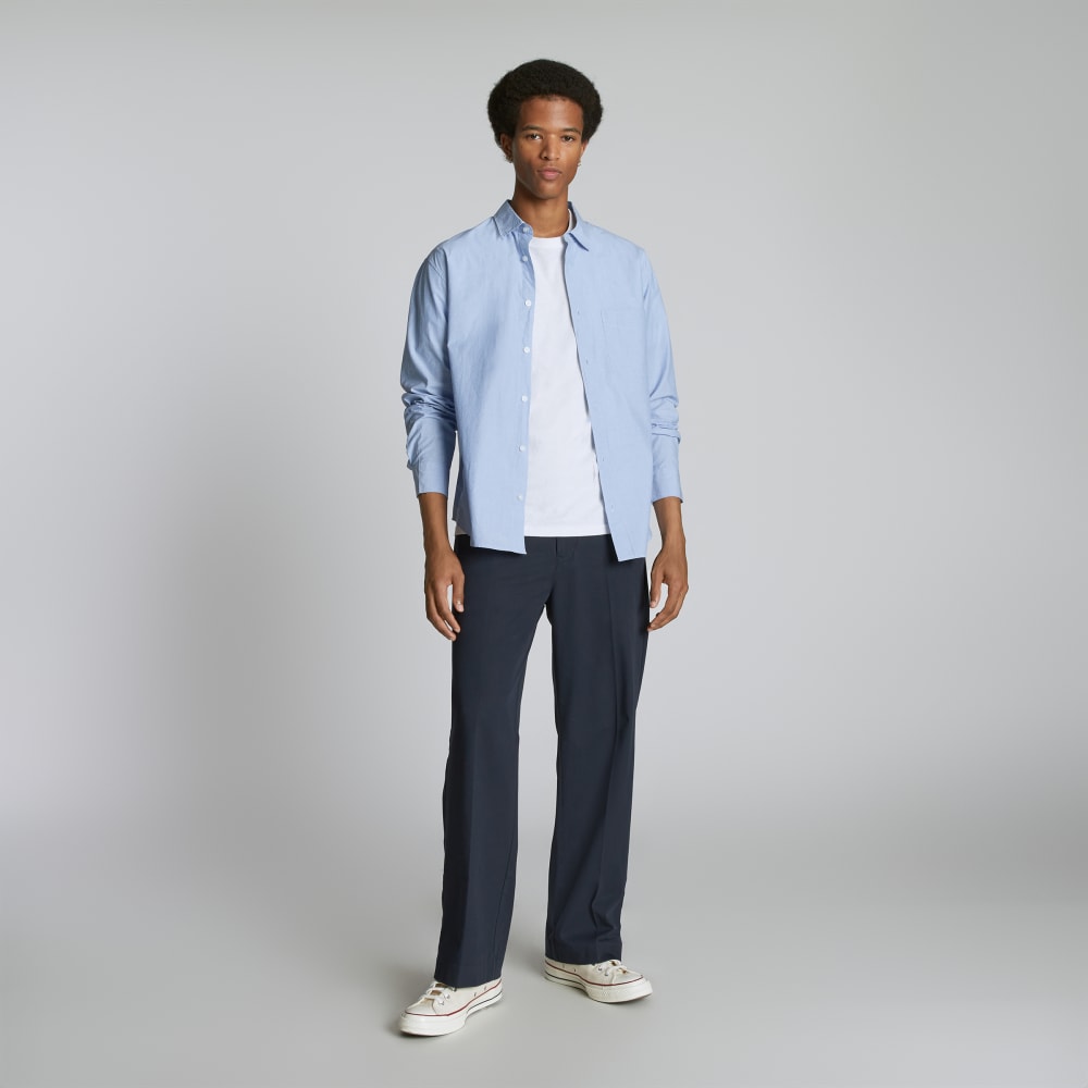 The Wide Leg Performance Chino | Deep Navy