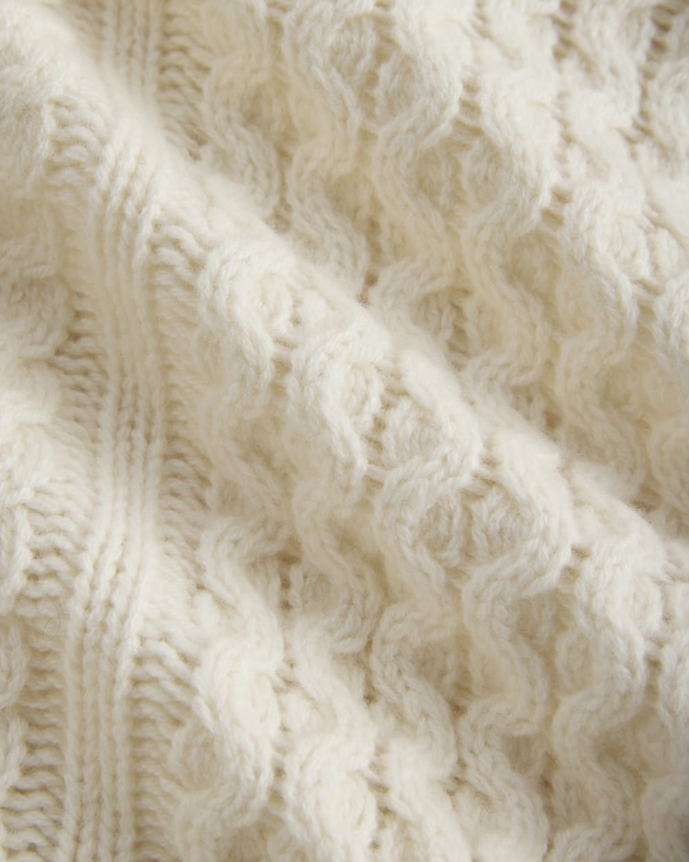 Cable Sweater in Luxe Merino | Bone