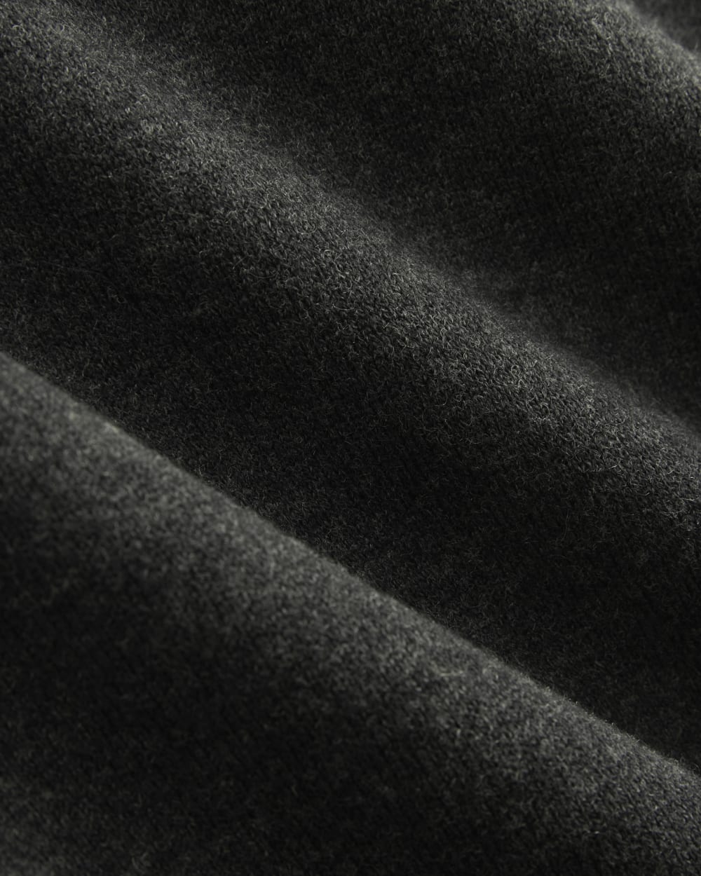 Luxe Merino Double-Knit Sweater | Heather Charcoal