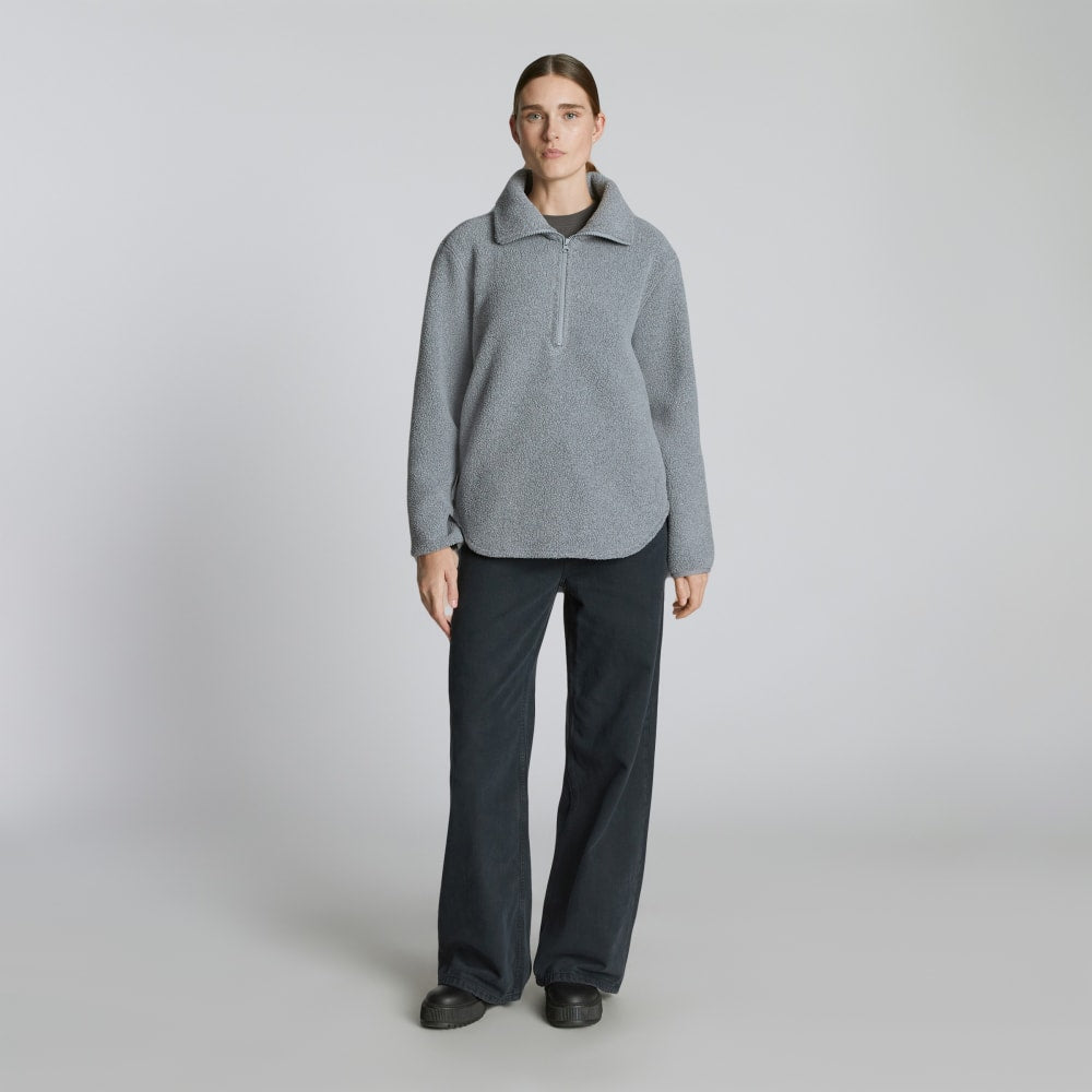 The ReNew Fleece Half-Zip | Heathered Coal