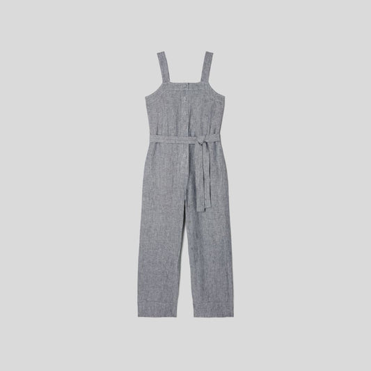 The Linen Jumpsuit | Canvas Tan / Navy