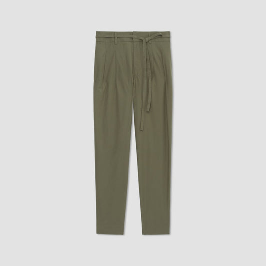 The Poplin Pleated Taper Pant | Kalamata