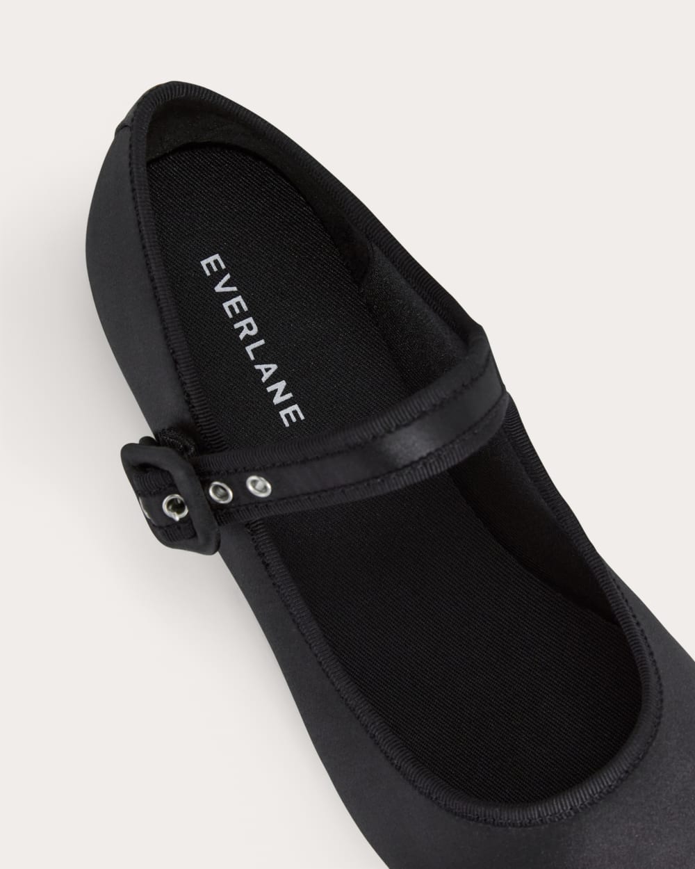 The Day Buckle Mary Jane | Black Satin