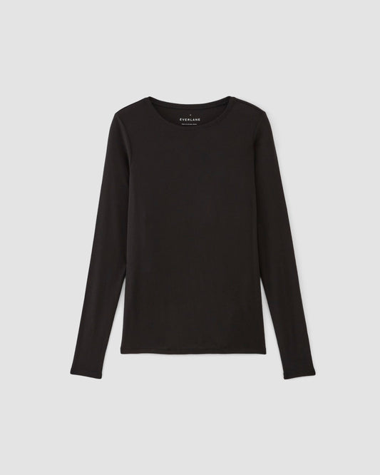 The Long-Sleeve Tee in Butterluxe | Black