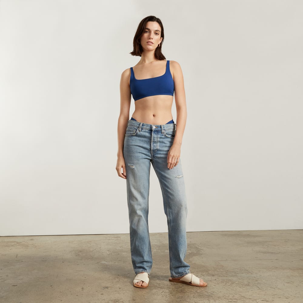 The Square-Neck Bikini Top | Blue Dusk