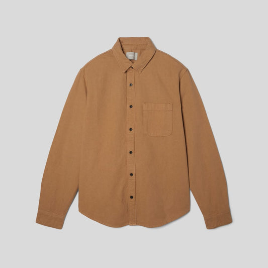 The Canvas Organic Cotton Overshirt | Cappuccino