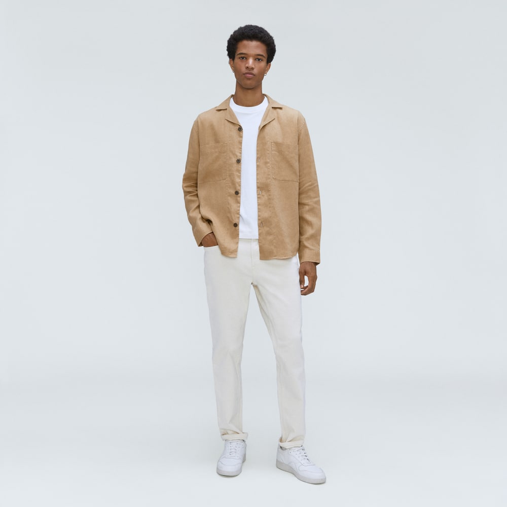 The Long Sleeve Linen Camp Shirt | Iced Coffee