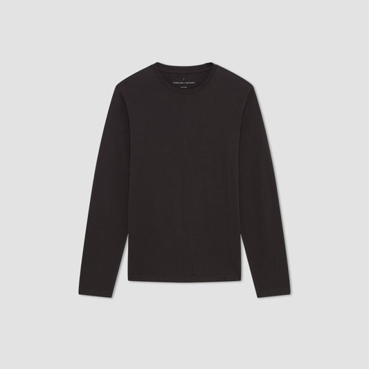 The Essential Organic Long-Sleeve Tee | Vintage Black