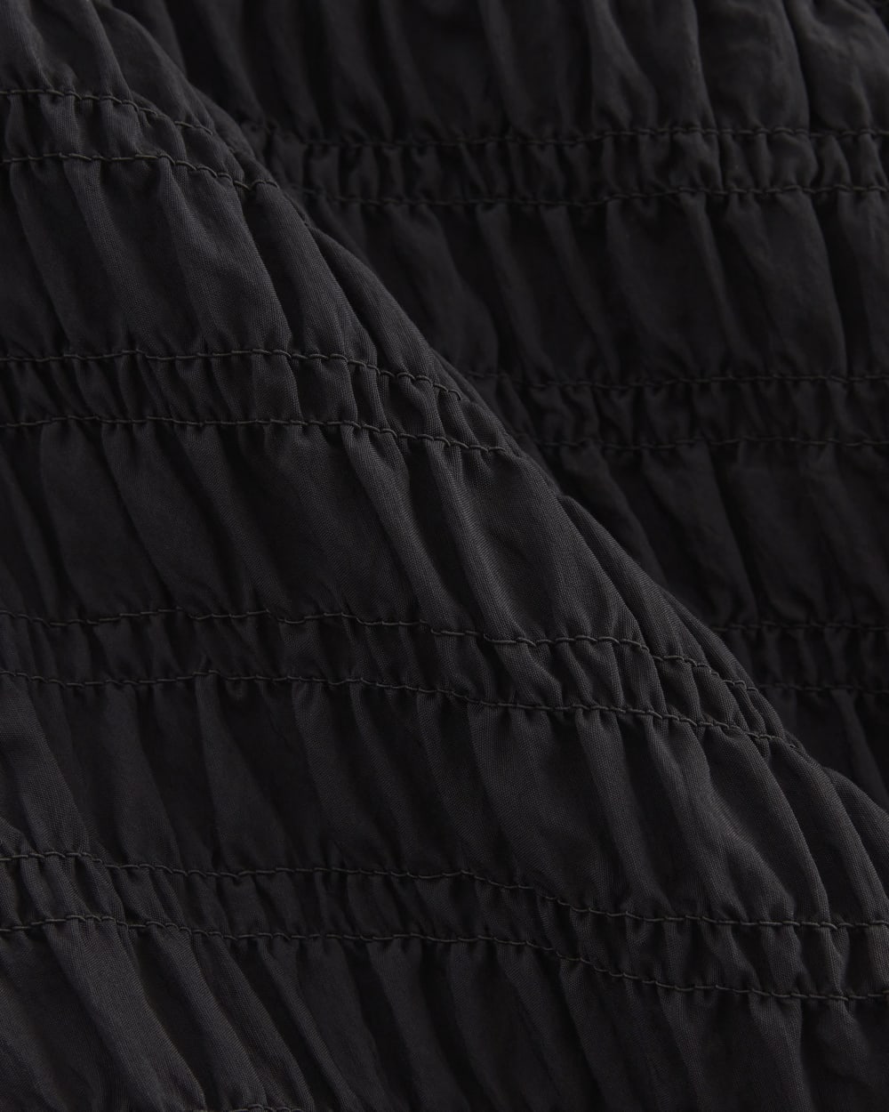 The Smocked Column Dress | Black