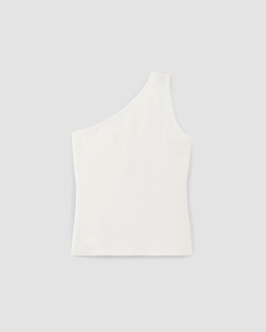 The Form One-Shoulder Tank | White